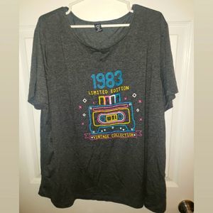 2/20 vintage style shirt 2xl shein plus